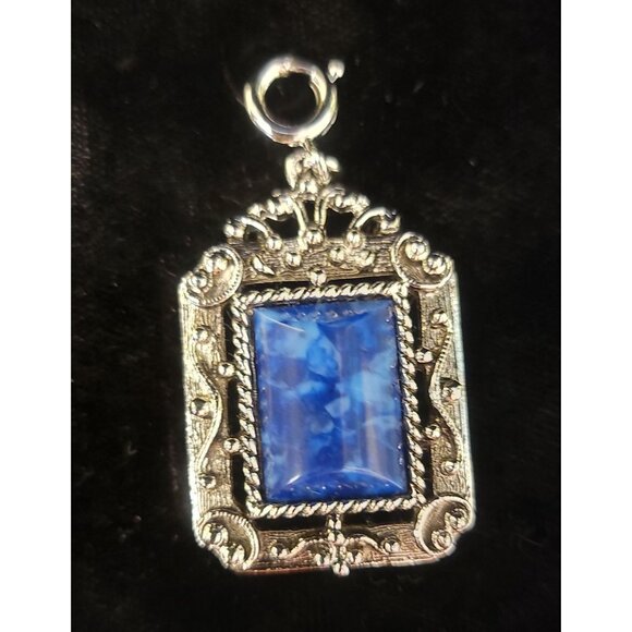 Vintage Sarah Coventry "Roman Holiday" Reversible Ornate Silver-Toned Pendant - Picture 1 of 11